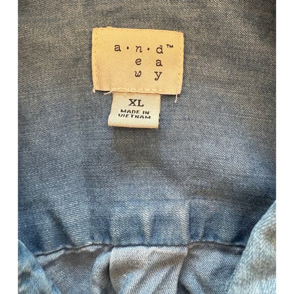 Women’s A New Day Button-Up Denim Shirt size XL - Picture 7 of 7